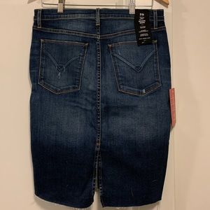 Denim pencil skirt by Hudson